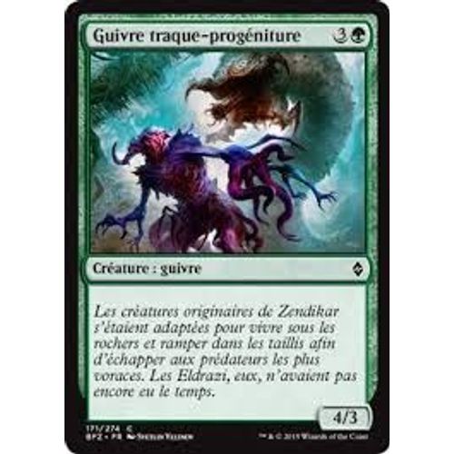 Guivre Traque Progéniture - La Bataille De Zendikar Vf Foil
