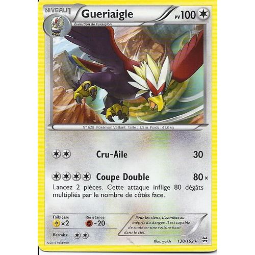 Gueriaigle Rare 130/162 Série Impulsion Turbo