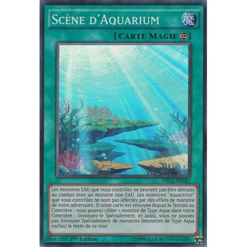 Carte Yu-Gi-Oh - Scène D'aquarium - Drl2-Fr042 Super Rare 1ère Edition