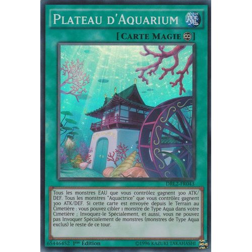 Carte Yu-Gi-Oh - Plateau D'aquarium - Drl2-Fr043 Super Rare 1ère Edition