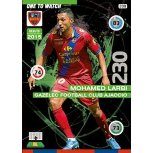 Panini Adrenalyn Xl Foot 2015-2016 Ligue 1 - Mohamed Larbi (Gfca) One To Watch