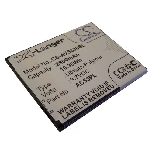 Batterie Li-Polymer Vhbw 2800mah (3.7v) Pour Téléphone Portable, Smartphone Archos 53 Platinum. Remplace: Ac53pl.