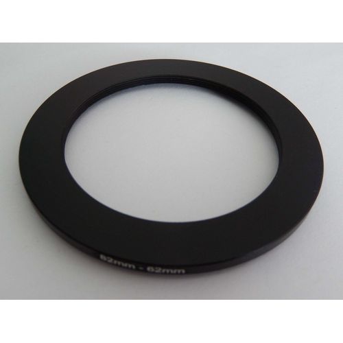 vhbw Bague d'adaptation de filtre Step-Down de 82 mm vers 62 mm pour objectif d'appareil photo - Réducteur, métal, noir