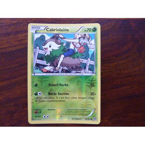 Cabriolaine 16/162 Reverse - Pokemon Xy Impulsion Turbo