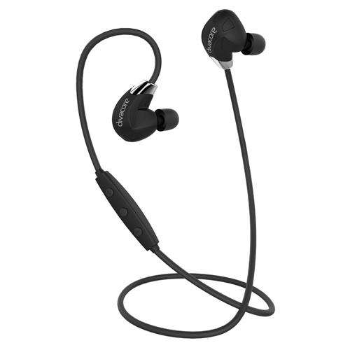 Divacore BLUESKULL - Ecouteurs intra auriculaires sport sans fil aptX HD 10H - Noir