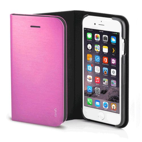 Etui Folio Fonex Série Book Shine Pour Iphone 6s Rose