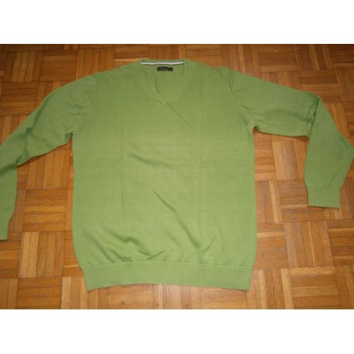 Pull Vert Taille L Marque Celio Col En V