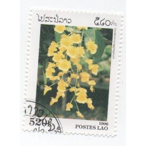 Timbre Faune Fleur Plante Laos Lao 520k
