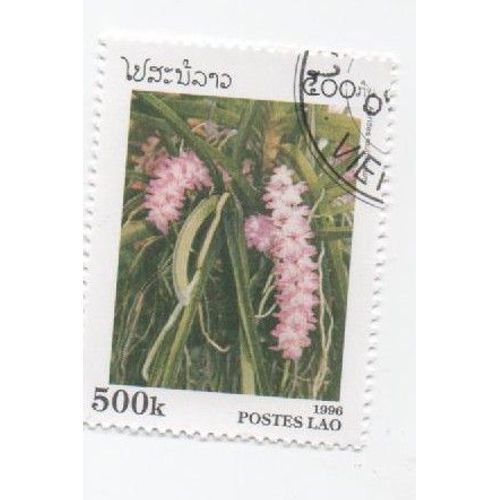 Timbre Laos Lao Fleur Nature 500k