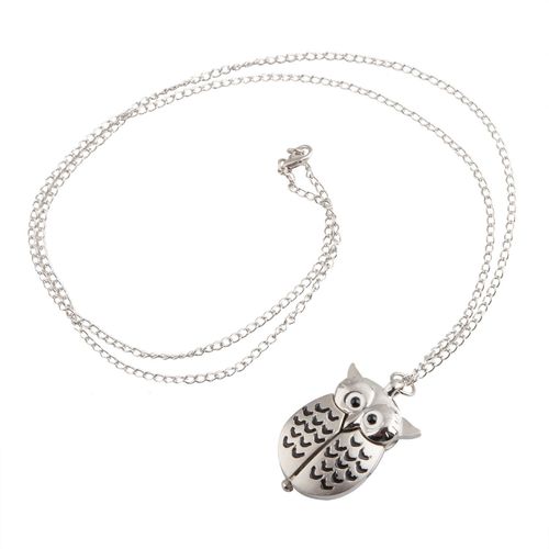 Trixes Collier Montre-Chouette Joli Pendentif À La Mode