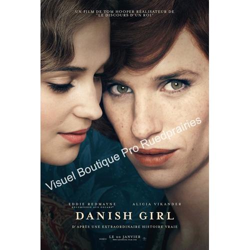 Danish Girl-Véritable Affiche De Cinéma Pliée-Format 40x60 Cm-De Tom Hooper Avec Eddie Redmayne, Alicia Vikander, Amber Heard, Matthias Schoenaerts, Ben Whishaw, Sebastian Koch, Emerald Fennell-2015