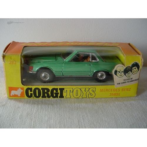 Corgi Vintage  Ref 393 Mercedes Coupe 350 Sl N/B-Corgi