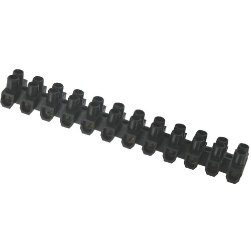 Barrette 2 x 12 noire Dhome - Section 6 mm²