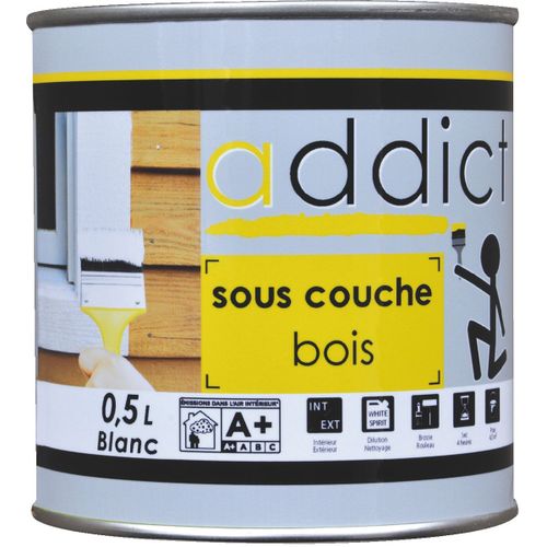 Peinture sous-couche bois Addict - Boîte 0.5 l
