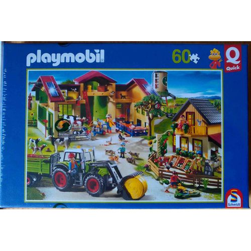 Playmobil Puzzle La Ferme 60 Pièces Pocket Quick
