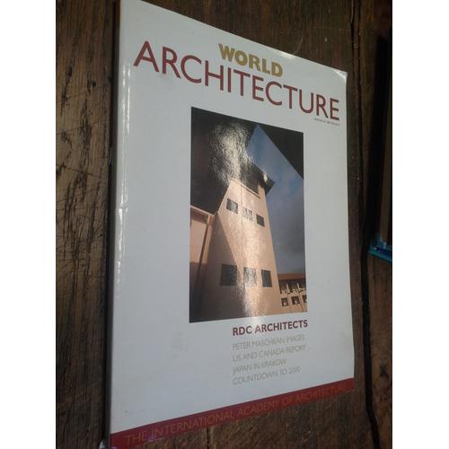 World Architecture N° 37 Rdc Architects International Academy Of Architectur