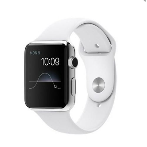 42mm Bracelet Remplacement Bracelet En Silicone Blanc Pour Apple Watch Iwatch