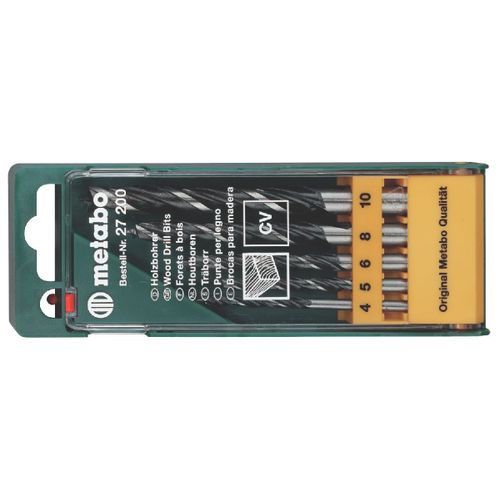 Coffret de mèches à bois 5 pièces Metabo - 627200000