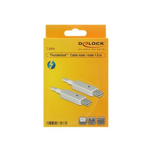 Delock - Câble Thunderbolt - Mini DisplayPort (M) pour Mini DisplayPort (M) - 1 m - blanc