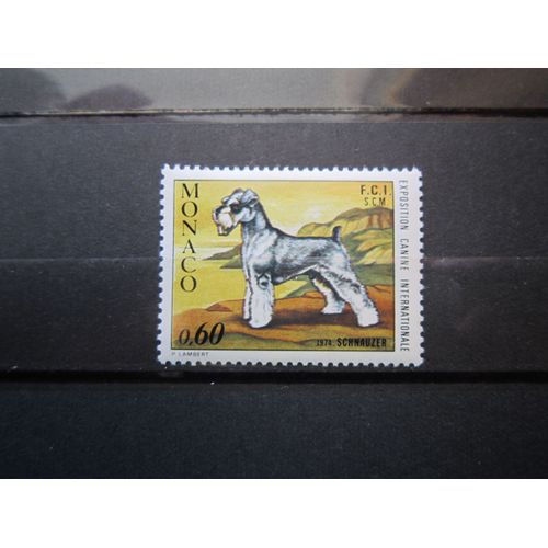 Monaco. Timbre N° 963 (1974). Exposition Canine Internationale De Monte-Carlo