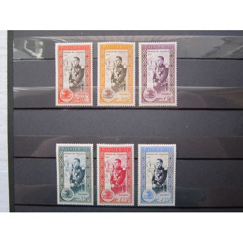 Monaco. Timbres N° 338-343 (1950). Avenement Du Prince Rainier I.I.I