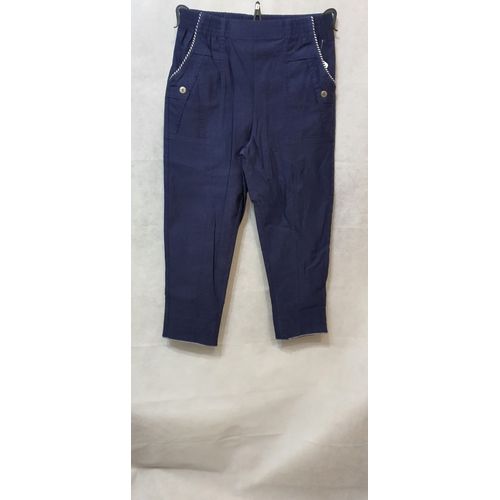 Pantacourt Bleu Marine Femme Jst Formy Paris Taille 42