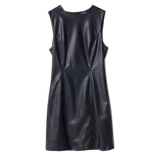 Robe Salsa Faux Leather Mini Dress Noir