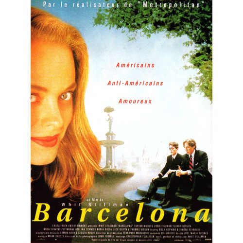 Barcelona - Affiche Originale De Cinéma - Format 40x60 Cm - Un Film De Whit Stillman Avec Chris Eigeman, Taylor Nichols, Mira Sorvino, Tushka Bergen, Thomas Gibson - Année 1994