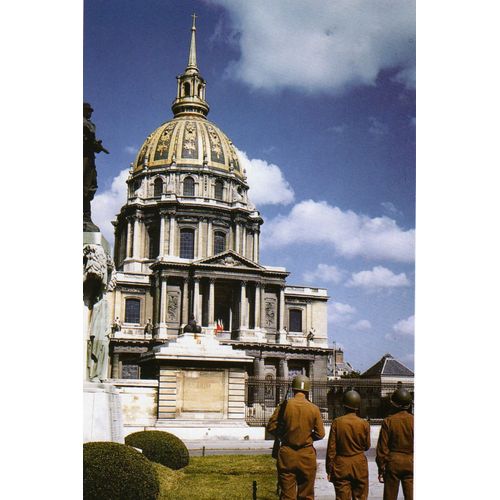 Ww2 - Photo - Les Américains Aux Invalides De Paris En Septembre 1944