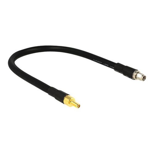Delock CFD400 LLC400 low loss - Rallonge de câble d'antenne - RP-SMA (F) pour RP-SMA (M) - 40 cm - CFD-400 - noir