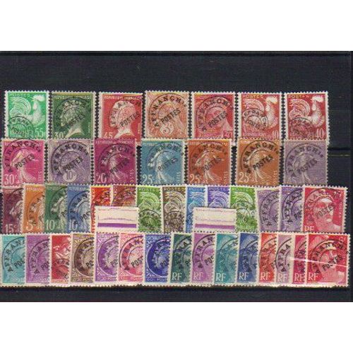 Timbres De France Sans Gomme / Preobliteres Lot De 44 Timbres