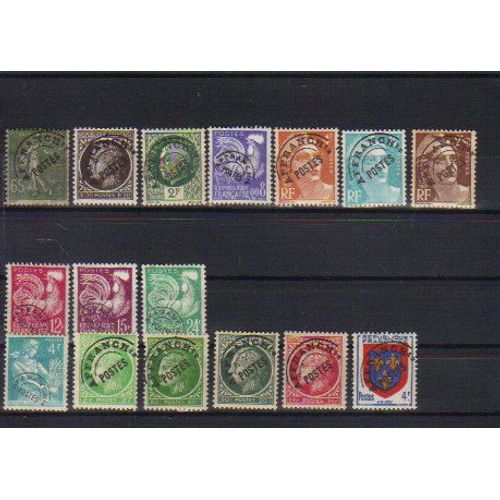 Timbres De France Neufs * Et ** Preobliteres Lot De 16 Timbes