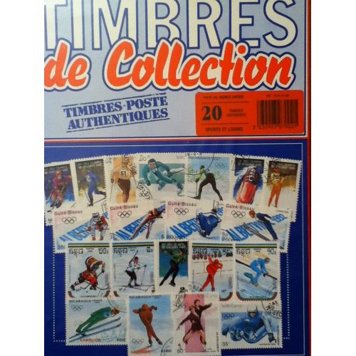 20 Timbres Oblitérés Sports Et Loisirs