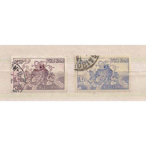 Vietnam Sud- 2 Timbres Oblitérés- Traité De Genève- N°29 Et N°30