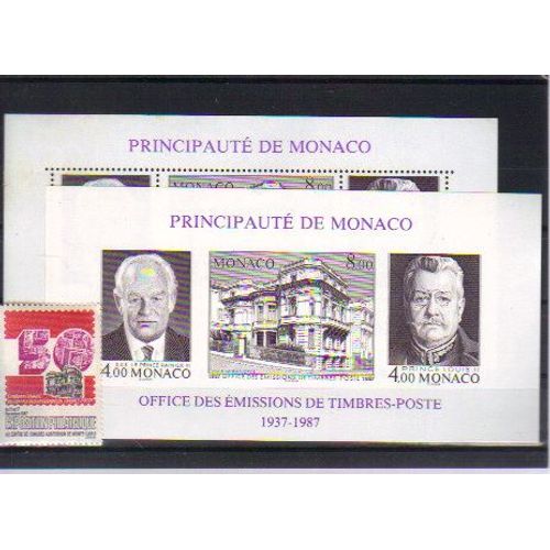 Bloc Feuillet De Monaco Neuf ** N° 39 A / Cadeau Le Nf 39 Dentele / Cadeau Vignette Expo Philatelique
