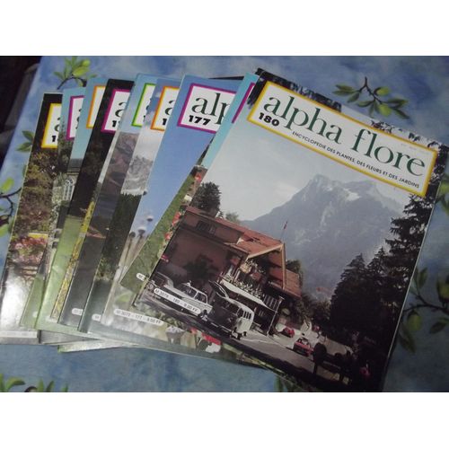 Lot De Revues "Alpha Flore" No 166 A 180