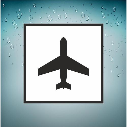 Autocollant sticker macbook voiture avion aviation aeroport airport 