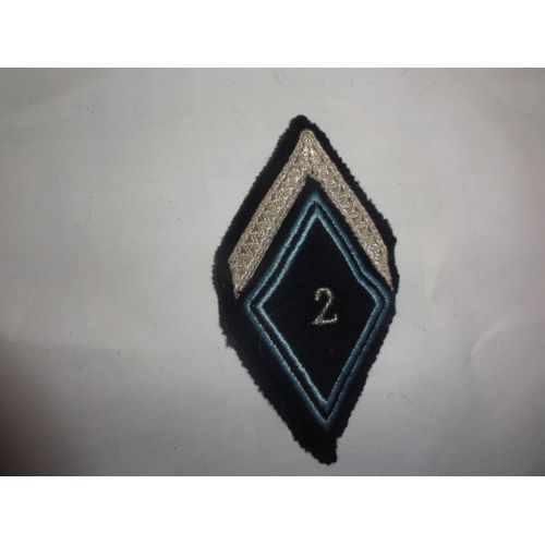 Losange De Bras 2 Ème Régiment Des Transmission Sergent  Avec Crochets Arriéres