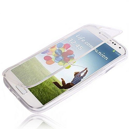 Etui Housse Coque A Rabat En Gel Silicone Pour Samsung Galaxy Grand Plus I9060 - Transparent