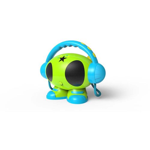 BigBen "Matt" - Karaoké portatif - HDD 2 Go - bleu, jaune, vert
