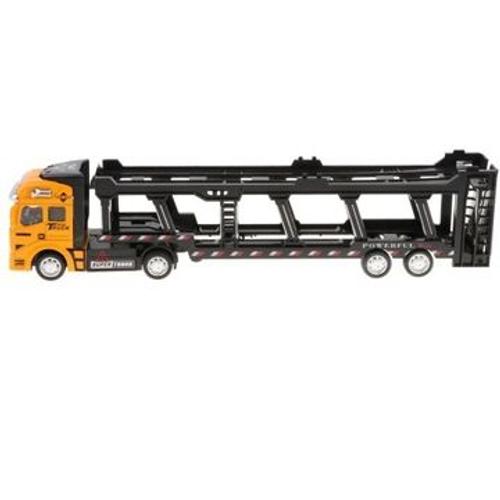 Camion De Transport De Voiture Orange En Alliage ¿¿ L'¿¿Chelle 1/50 Wj2701