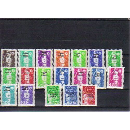 Series De Mariannes Saint Pierre Et Miquelon Neufs ** / 19 Timbres