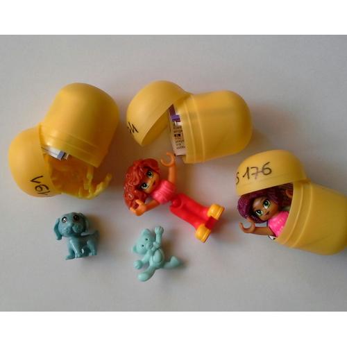 Fs 176 Fs176 191 Fs191 174 Fs174 Avec Bpz Figurine Infinimix Lot Iza Musicienne Guitare Chiot Bleu Panier Jaune Babysitter Ours Peluche 2015 Kinder Surprise