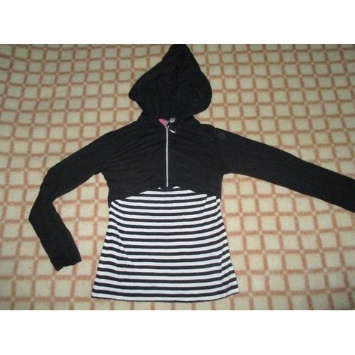 Sweat / Tee Shirt Manches Zippé Longues 8 Ans