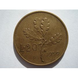 Italie 20 Lire 1959 R
