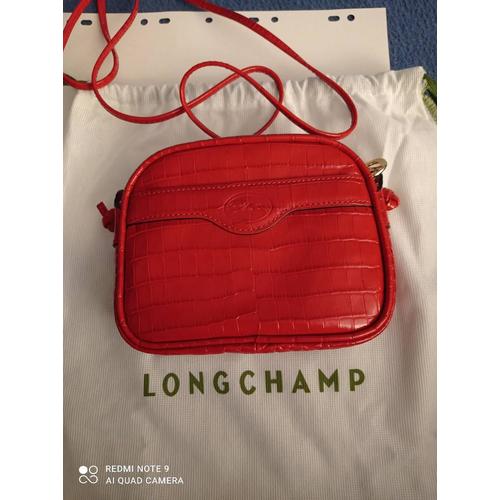 Longchamp sac trotteur rouge