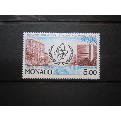 Monaco. Timbre N° 1602 (1987). 25eme Anniversaire De L Installation A Monaco Du Laboratoire International De Radioactivite Marine.