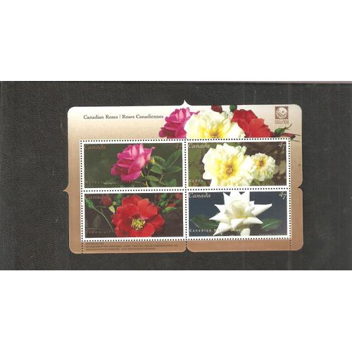 Rose Timbres Du Canada 2001