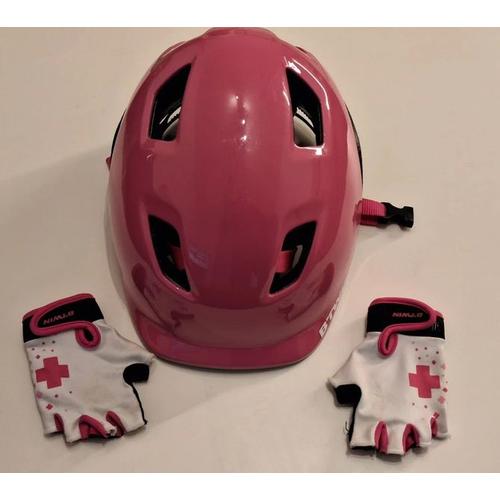 Casque & Gant Rose Btwin 4 Ans