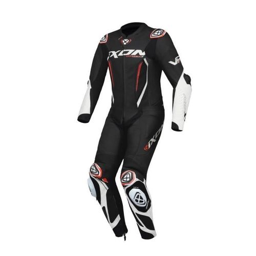 Combinaison Moto Enfant Ixon Vortex 3 - Noir/Blanc - 12 Ans